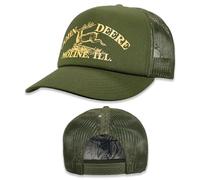 John Deere Baseball Cap Trucker Hat 13083326Ov Vintage Baseball Cap Trucker Hat Trademark Print Olive, Olive, One size