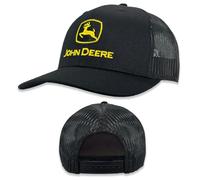 John Deere Baseball Cap Trucker Hat 13083344Bk Current Baseball Cap Trucker Hat Trademark Embroidery Bkyw Black, Black, One Size