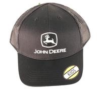 John Deere Baseball Cap Trucker Hat 53083345Bk Youth Current Baseball Cap Trucker Hat Trademark BKWH Black, Black, One size