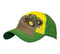 John Deere Boys' Trademark Baseball Cap, Green/Yellow, 2-4 Years
