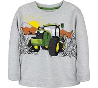 JOHN DEERE Children's Sweatshirt Rugged Tractor - Grey, 2-4 Years Tractor Print, gray, 3 Years