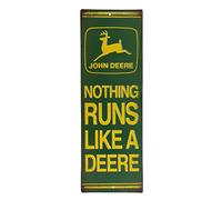 John Deere Embossed Metal Sign - Vintage Sign for Garage or Man Cave