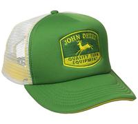 John Deere Men's Quality Equipment Foam Trucker Baseball Cap, Green, One Size