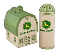 John Deere Green Stoneware Salt & Pepper Shaker Set