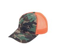 John Deere Hi Viz Orange Cap Mesh Back Camo Adult Hat MC13080880CA