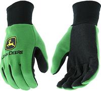 John Deere JD00002 Grip Jersey Gloves, Youth, Green