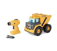 John Deere Kids Build-A-Buddy Yellow Dump Truck - 13 Piece Take Apart Toy Truck with Battery Powered Drill - Childs Farm Toy Cars - Educational STEAM Toys and STEM Toys - Plus 18 Month Old Baby Toys