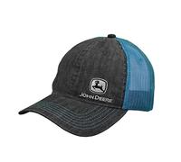 John Deere Tractors Women's Denim and Turquoise Embroidered Logo Baseball Cap