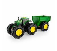 JOHN DEERE LIGHTS AND SOUNDS TRACTOR WITH WAGON 47353