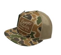 John Deere Men's Camo Deere Script Patch Hat/Cap