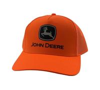 John Deere Men's Current Trademark Trucker Hat Blaze, One Size, Blaze Orange, One size