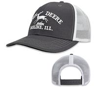 John Deere Mens Gray Cap, Black, One Size