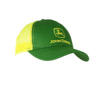 John Deere Men's Logo Contrast Mesh Back Core Baseball Cap, Yellow, One Size