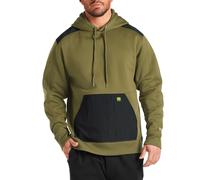 John Deere Men's Reinforced Fleece Pullover Hoodie Sweatshirt