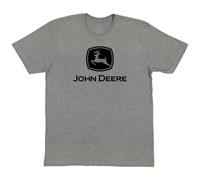 John Deere Mens Short Sleeve Graphic Tee Trademark, Charcoal, 3XL