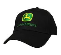 John Deere Men's Trademark Logo Core Baseball Cap, Black, One Size