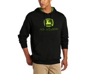 John Deere Men's Trademark Logo Core Hood Pullover Fleece Trademark Logo Core Hood Pullover Fleece (pack of 1)