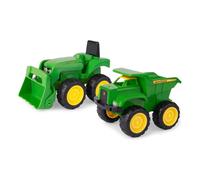 John Deere Mini Sandbox Tractor & Dump Truck Set Toy Vehicles NEW