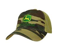 John Deere NCAA Mens Camo Mesh Back Logo Core Baseball Cap