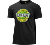 John Deere "Nothing Runs Like A Deere" T-shirts Black & Green - Sizes S,M,XL,XXL