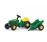 John Deere Rolly Kids Pedal Tractor with Trailer