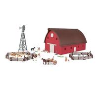 John Deere Round Barn Set 1/64 Scale Play Set with Accessories 73 Piec
