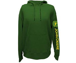 John Deere Solid Hoodie with Logo on Sleeve