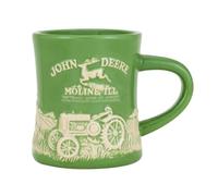 John Deere Stoneware Green Ceramic Model D Mug