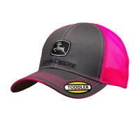 John Deere Toddler/Kids Mesh Back Cap (Charcoal/Pink)