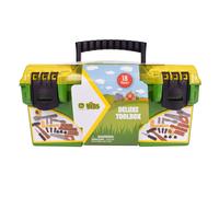 John Deere Tool Box 18-Piece Deluxe Construction Playset – Tape Measure & Tools