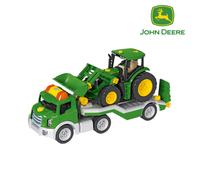 3908 Transporter with John Deere Tractor I Screw Set Including Screwdriver I Toys for Children Aged 3 and over