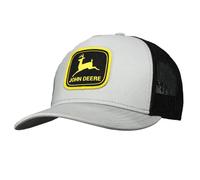 John Deere Twill Trucker Hat Mesh Baseball Cap-Black-Os