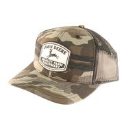 John Deere VintageTrademark Patch Chain Stitch Trucker Hat, One Size Camo, Camo, One Size
