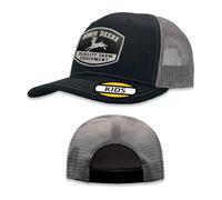 John Deere Youth Black and Charcoal Baseball Cap Hat with Vintage Logo