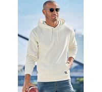 John Devin Long Sleeve Hooded Sweatshirt Cream