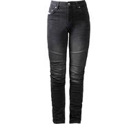 John Doe Betty Biker XTM Women Motorcycle Jeans, black, size 25