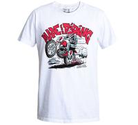 John Doe Cotton T-Shirt Motorbike Motorcycle Scrambler White