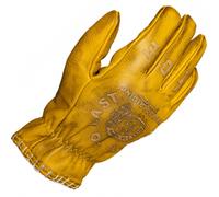 John Doe Coyote Motorcycle Motorbike Leather Gloves - Yellow / Grey