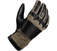 John Doe Durango Motorbike Motorcycle Vintage Retro Leather Gloves - Black Camel