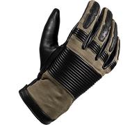 John Doe Durango Motorbike Motorcycle Vintage Retro Leather Gloves - Black Camel