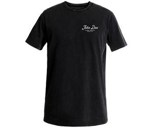 John Doe Flagstaff Cotton T-Shirt Motorbike Motorcycle JD Lettering Black