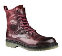 John Doe Motorbike Motorcycle Womens Ladies Sixty Leather Boots Bordeaux