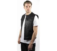 John Doe Motorrad Weste Leather Vest / Black