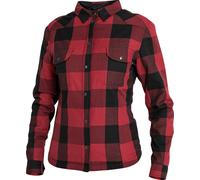 John Doe Motoshirt XTM Ladies Motorcycle Shirt, black-red, size XL for Women