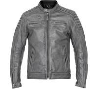 John Doe Storm, leather jacket perforated 3XL Dark Grey