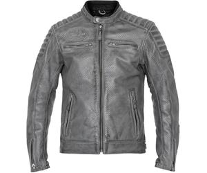 John Doe Storm Motorcycle Leather Jacket, grey, size 3XL for Men