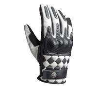 John Doe Tracker Race Perforated Motorcycle Gloves, black-white, size M for Men