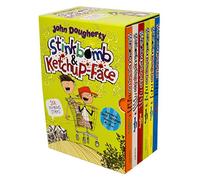 John Dougherty Stinkbomb & Ketchup-Face Series 6 Books Collection Set With Zeus On The Loose Book