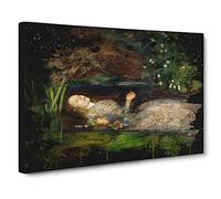 John Everett Millais Modern OPhelia Modern CB Canvas Print | Gallery Wrapped 30mm Frame Wall Art | 24x16 inches | Ready to Hang | Picture | Living Room Bedroom Lounge Office