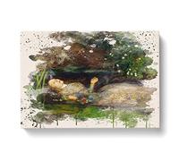 John Everett Millais Modern OPhelia Modern FC Canvas Wall Art Print Ready to Hang, Framed Picture for Living Room Bedroom Home Office Décor, 60x40 cm (24x16 Inch)
